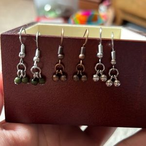 NWOT (5 for 15$) Paparazzi 3 sets of 2 ball earrings